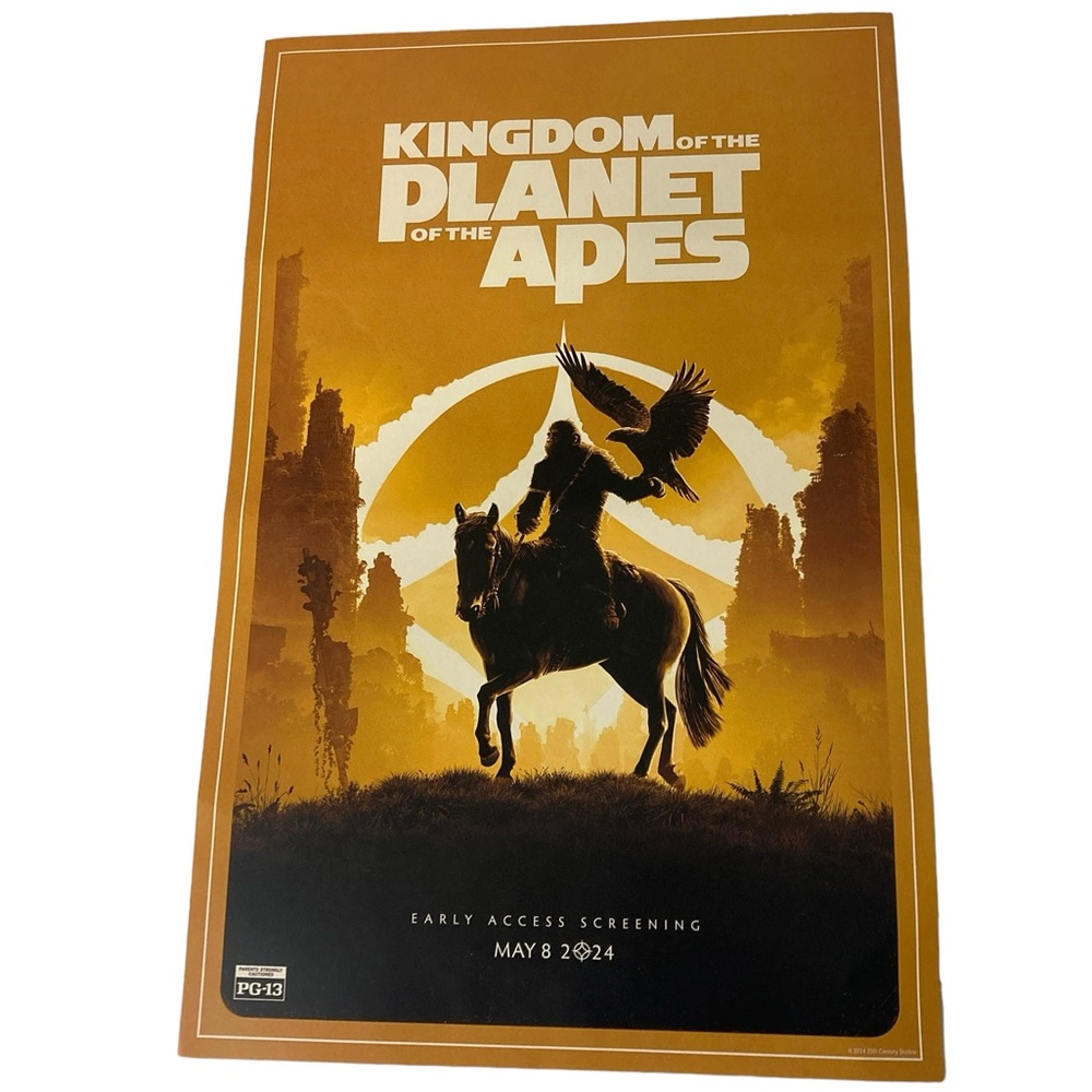 KINGDOM OF THE PLANET OF THE APES MOVIE POSTER-Special Promo 11” X 17” poster